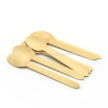 Wood utensils set disposable